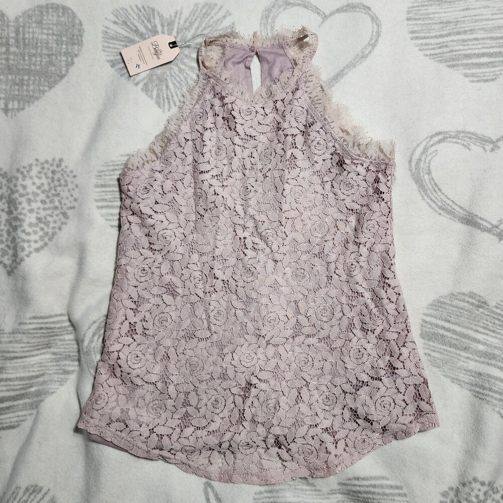 NWT- Berryou Women Lace Crochet Hollow Out Tank Top Sz M‎